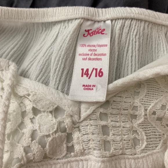 Justice white vintage shirt - Picture 2 of 5